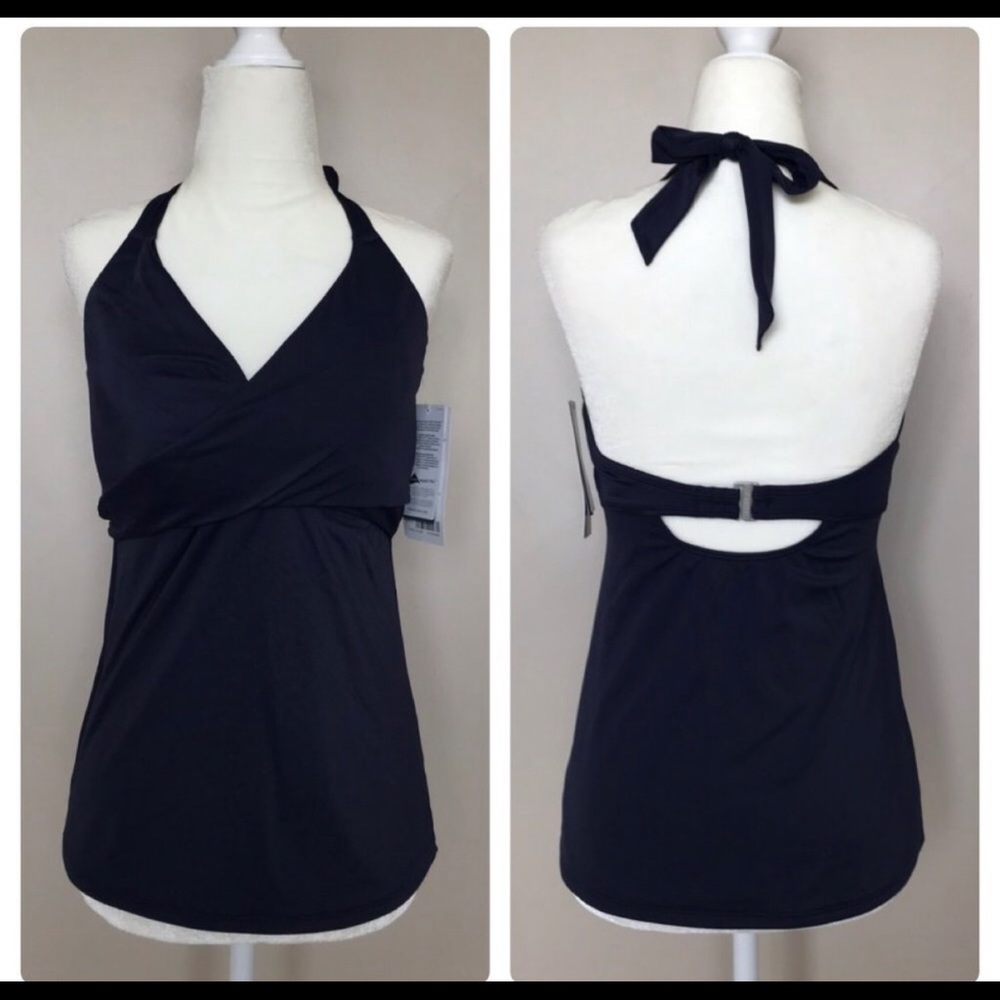 38D/DD ATHLETA Wrap Halter Tankini Underwire Bra